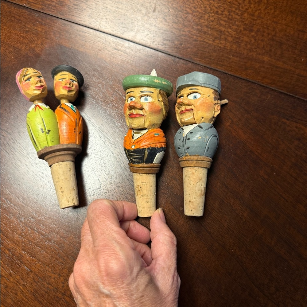 Set of three ANRI vintage wine bottle corks